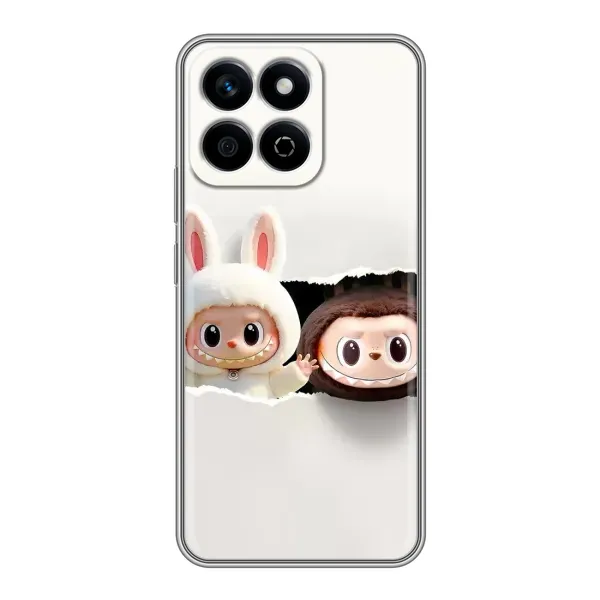 Чехол с рисунком «Фигурки Labubu» для Huawei Honor X7c Чехол с рисунком «Фигурки Labubu» для Huawei Honor X7c