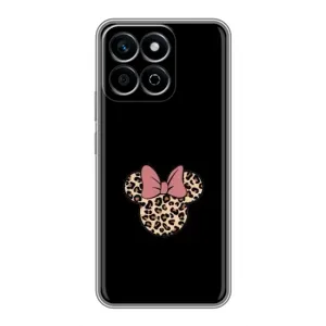 Чехол с леопардовым принтом на Huawei Honor X7c (Леопардовая Минни)