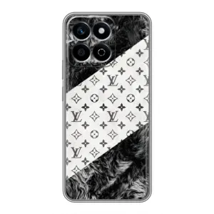 Чехол Стиль Louis Vuitton на Huawei Honor X7c (LV на белом)