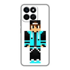 Чохли для Huawei Honor X7c (Персонажі МайнКрафт) (Хлопчик у блакитному)