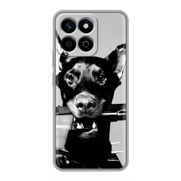 Чехол с рисунком «Опасный доберман» для Huawei Honor X7c Чехол с рисунком «Опасный доберман» для Huawei Honor X7c