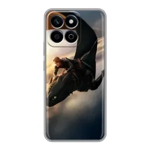 Чехол дракон Беззубик для Huawei Honor X7c (Полет Беззубика)