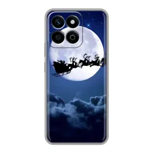 Чохол Санта Клаус для Huawei Honor X7c (Санта - місяць)