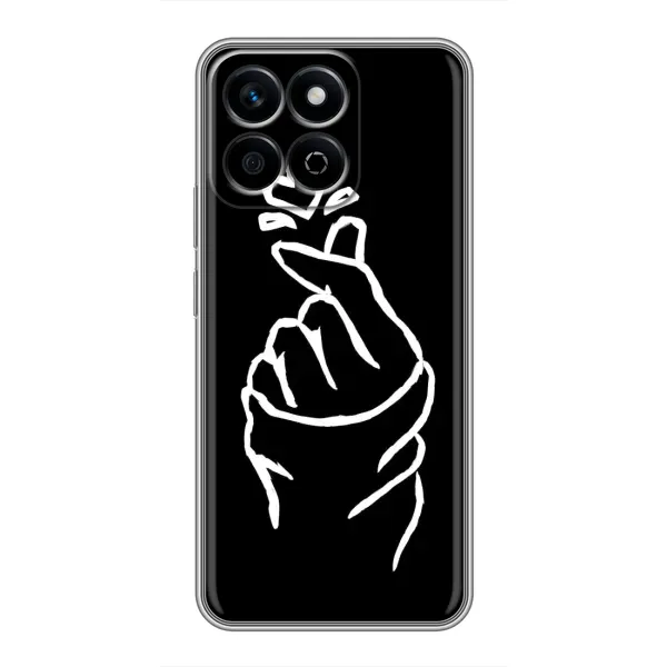 Чехол с рисунком «Сердце на черном» для Huawei Honor X7c Чехол с рисунком «Сердце на черном» для Huawei Honor X7c