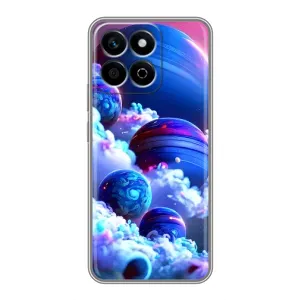Чехлы КОСМОС для Huawei Honor X7c (Синие планеты)