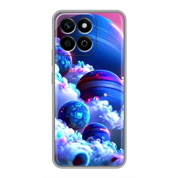 Чехол с рисунком «Синие планеты» для Huawei Honor X7c Чехол с рисунком «Синие планеты» для Huawei Honor X7c