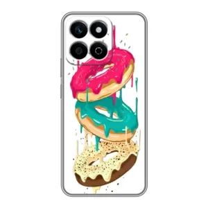 Чехол с изображением вкусной еды для Huawei Honor X7c (Сочные пончики)