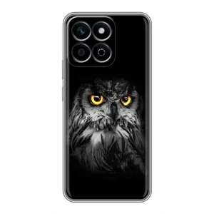Чохли з принтом СОВИ для Huawei Honor X7c (Сова на чорному)