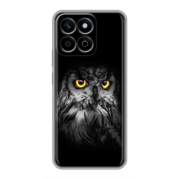 Чехол с рисунком «Сова на чёрном» для Huawei Honor X7c Чехол с рисунком «Сова на чёрном» для Huawei Honor X7c