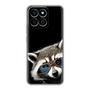 Силіконовий Чохол з Энотами на Huawei Honor X7c (Стильний Єнот)