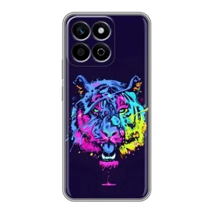Силіконовий бампер з картинкою звірів для Huawei Honor X7c (Тигр-Арт)