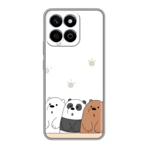 Чохли з зображенням різних тварин на Huawei Honor X7c (Здивовані ведмедики)