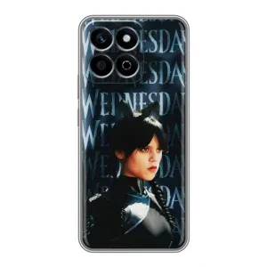 Чохол з картинкою Венсдей на Huawei Honor X7c (Вендсдей з ушками)