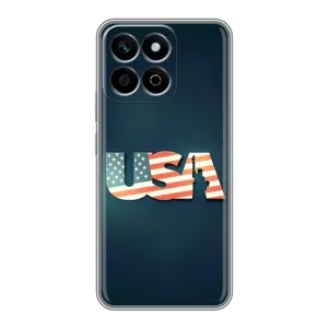 Чехол Флаг USA для Huawei Honor X7c (USA)