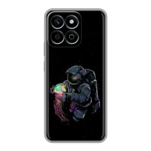 Силіконовый Чохол з принтом "Космонавти" на Huawei Honor X7c (В руках земля)