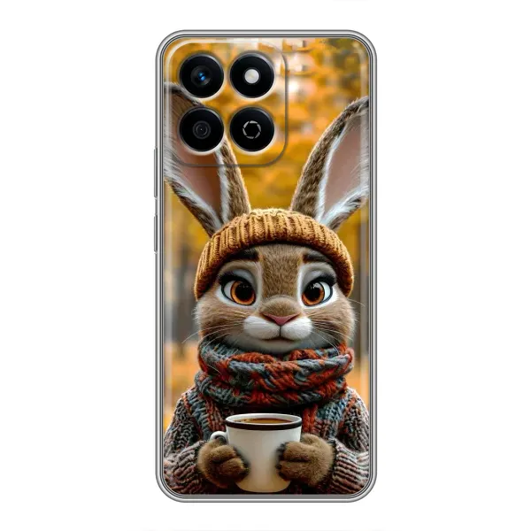 Чехол с рисунком «Зайчик с кофе» для Huawei Honor X7c Чехол с рисунком «Зайчик с кофе» для Huawei Honor X7c