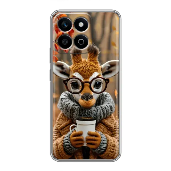 Чехол с рисунком «Жираф с кофе» для Huawei Honor X7c Чехол с рисунком «Жираф с кофе» для Huawei Honor X7c