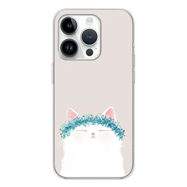Чехол с рисунком «Белый котик» для Huawei Honor X7d Чехол с рисунком «Белый котик» для Huawei Honor X7d