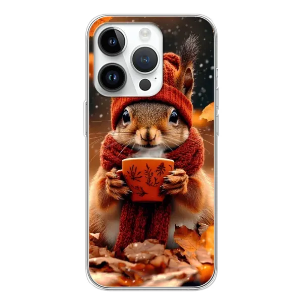 Чехол с рисунком «Белка с кофе» для Huawei Honor X7d Чехол с рисунком «Белка с кофе» для Huawei Honor X7d