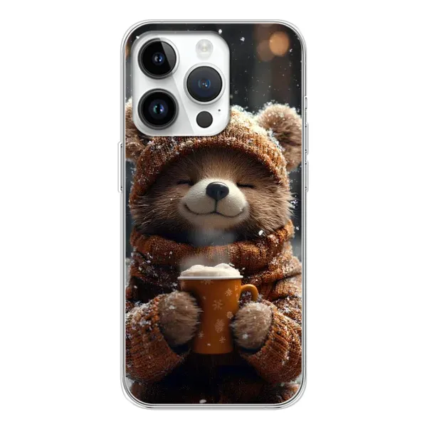 Чехол с рисунком «Медвежонок с кофе» для Huawei Honor X7d Чехол с рисунком «Медвежонок с кофе» для Huawei Honor X7d