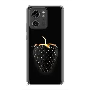 Чехол с изображением вкусной еды для Huawei Honor X8 5G (Чёрная клубника)