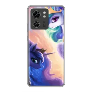 Чехол Unicorn на Huawei Honor X8 5G (Единорожки на тучках)