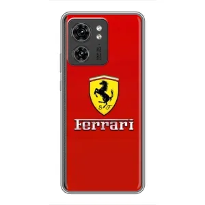 Силиконовый бампер с картинкой машины на Huawei Honor X8 5G (Ferrari Logo)