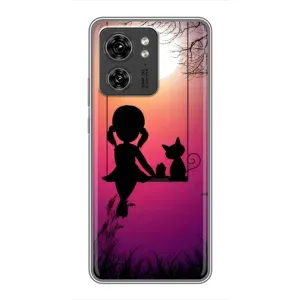 Девчачий Чехол для Huawei Honor X8 5G (На качели)