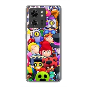 Силиконовый Чехол на Huawei Honor X8 5G с картинкой Brawl Stars (Персонажи)