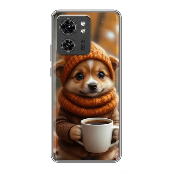 Чехол с рисунком «Собачка с кофе» для Huawei Honor X8 5G Чехол с рисунком «Собачка с кофе» для Huawei Honor X8 5G