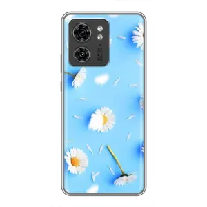 Чохол з Квітами для Huawei Honor X8 5G (ромашки на блакитному)