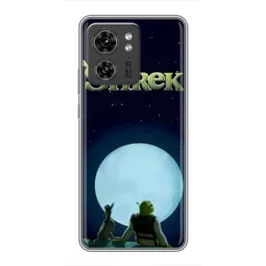 Печатный чехол с принтом Шрек для Huawei Honor X8 5G (Шрек на луне)