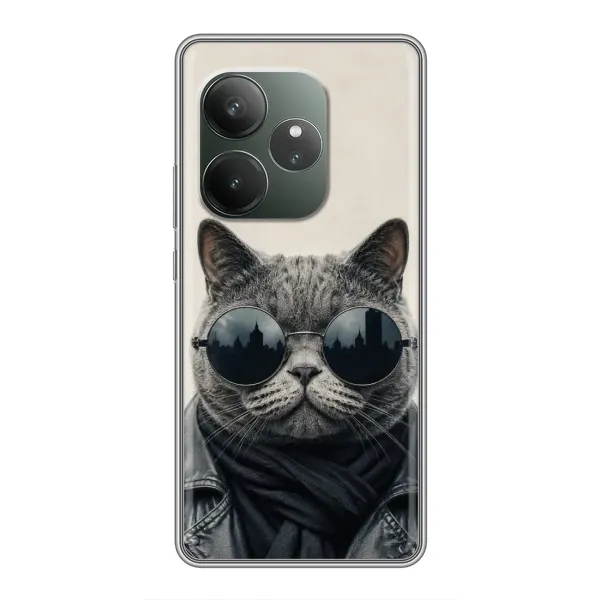 Чехол с рисунком «Модный кот» для Huawei Honor X80i Чехол с рисунком «Модный кот» для Huawei Honor X80i