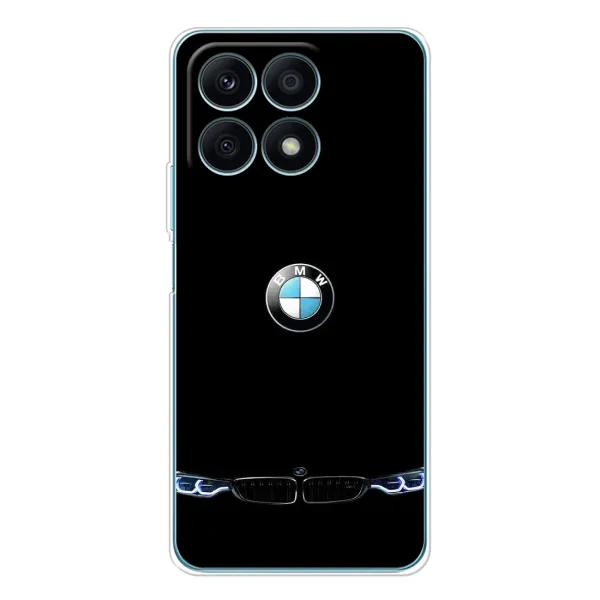 Чехол с рисунком «Черный BMW» для Huawei Honor X8a