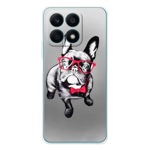 Чехол с рисунком «Бульдог в очках» для Huawei Honor X8a Чехол с рисунком «Бульдог в очках» для Huawei Honor X8a