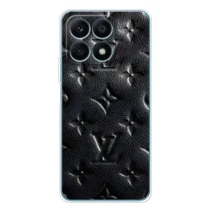 Текстурный Чехол Louis Vuitton для Хуавей Хонор X8a (Черный ЛВ)