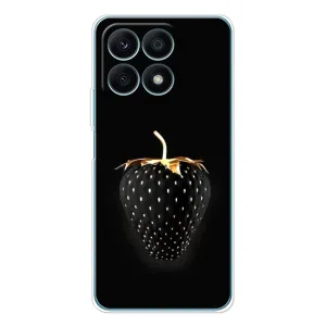 Чехол с изображением вкусной еды для Huawei Honor X8a (Чёрная клубника)