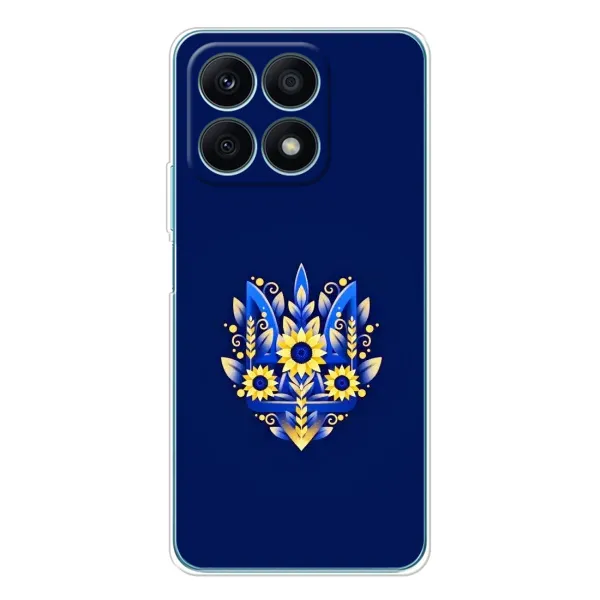 Чехол с рисунком «Цветущий Герб» для Huawei Honor X8a