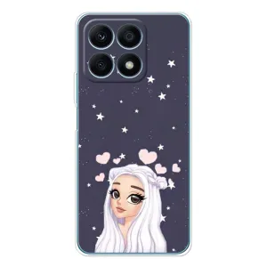 Чехол Стильные девушки на Huawei Honor X8a (Девушка и сердечки)