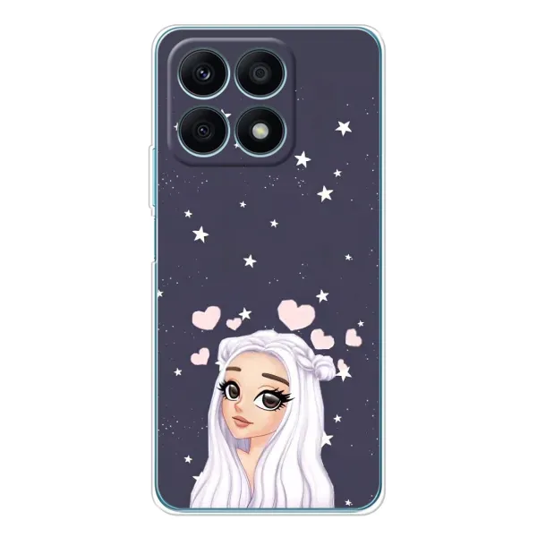 Чехол с рисунком «Девушка и сердечки» для Huawei Honor X8a Чехол с рисунком «Девушка и сердечки» для Huawei Honor X8a