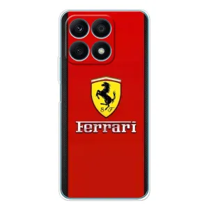 Силіконовий бампер з картинкою машини на Huawei Honor X8a (Ferrari Logo)