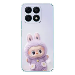 Чохол з принтом Лабубу для Huawei Honor X8a (Фіолетовий Лабубу)