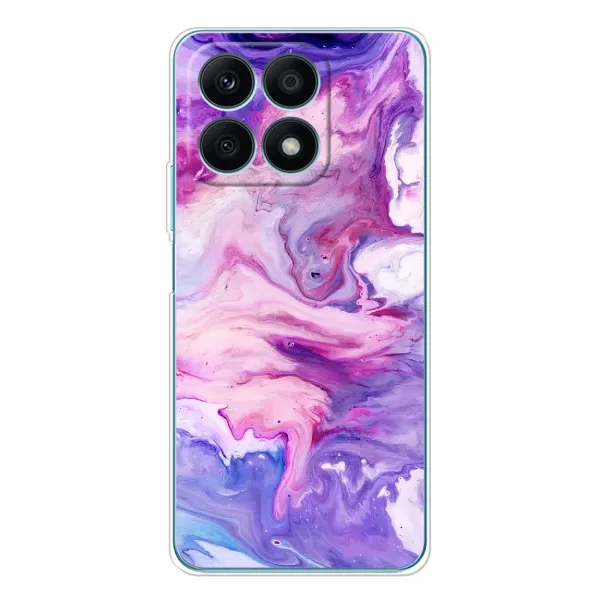 Чехол с рисунком «Фиолетовый мрамор» для Huawei Honor X8a Чехол с рисунком «Фиолетовый мрамор» для Huawei Honor X8a