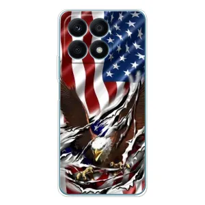 Чехол Флаг USA для Huawei Honor X8a (Флаг USA)
