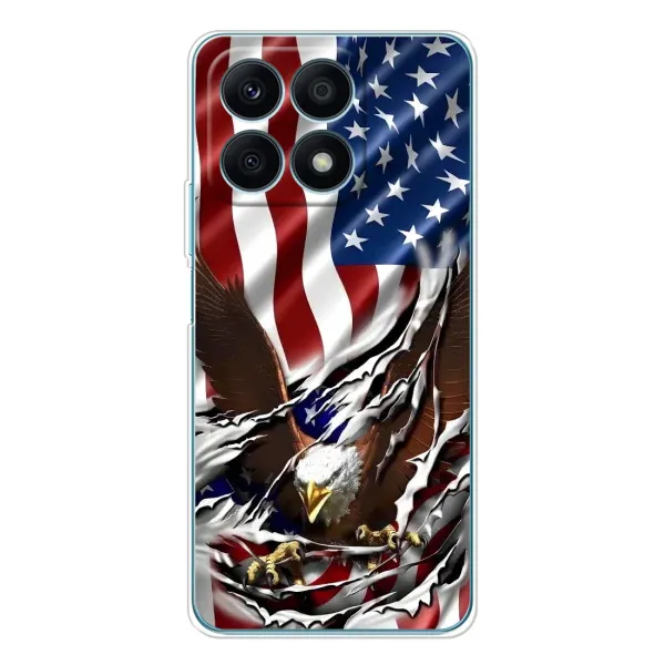 Чехол с рисунком «Флаг USA» для Huawei Honor X8a Чехол с рисунком «Флаг USA» для Huawei Honor X8a