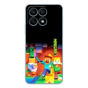 Чохли для Huawei Honor X8a (Персонажі МайнКрафт) (Герой Майнкрафт)