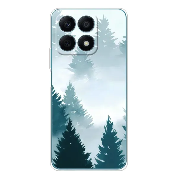 Чехол с рисунком «Горный лес» для Huawei Honor X8a