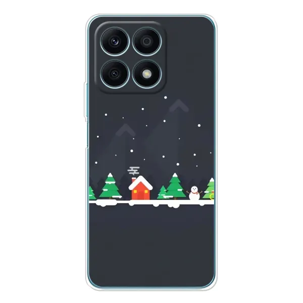 Чехол с рисунком «Город зимний» для Huawei Honor X8a Чехол с рисунком «Город зимний» для Huawei Honor X8a