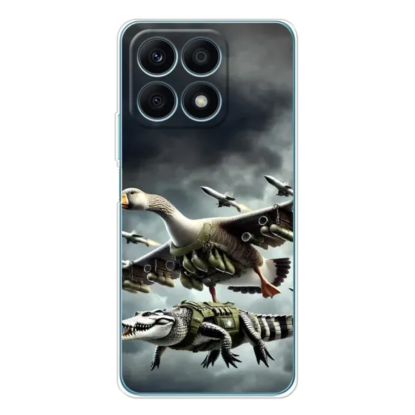 Чехол с рисунком «Гусини и крокодило» для Huawei Honor X8a Чехол с рисунком «Гусини и крокодило» для Huawei Honor X8a