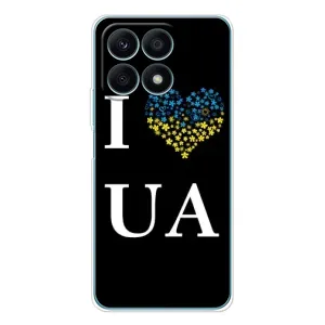 Силиконовый Чехол на Huawei Honor X8a (Я-Украина) (I Love UA)